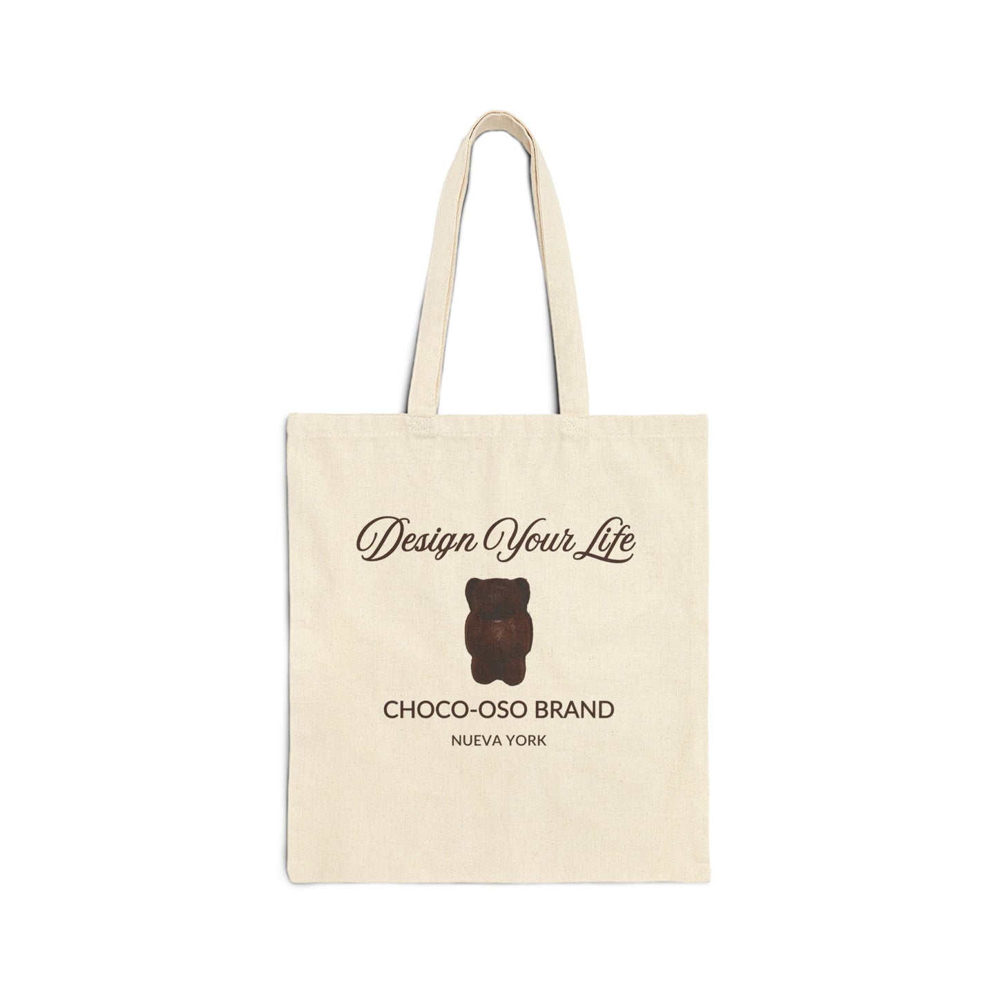 CHOCO-OSO Design Your Life Cotton Canvas Tote Bag