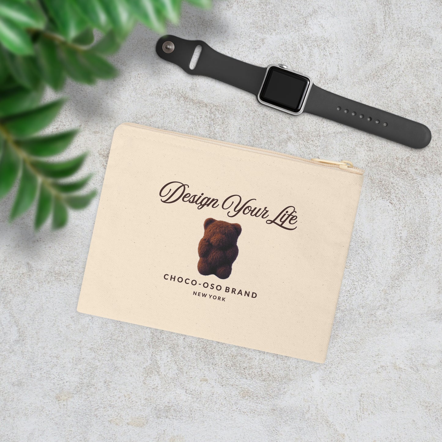 CHOCO-OSO  "Design Your Life"  Collection Accessory Zipper Pouch
