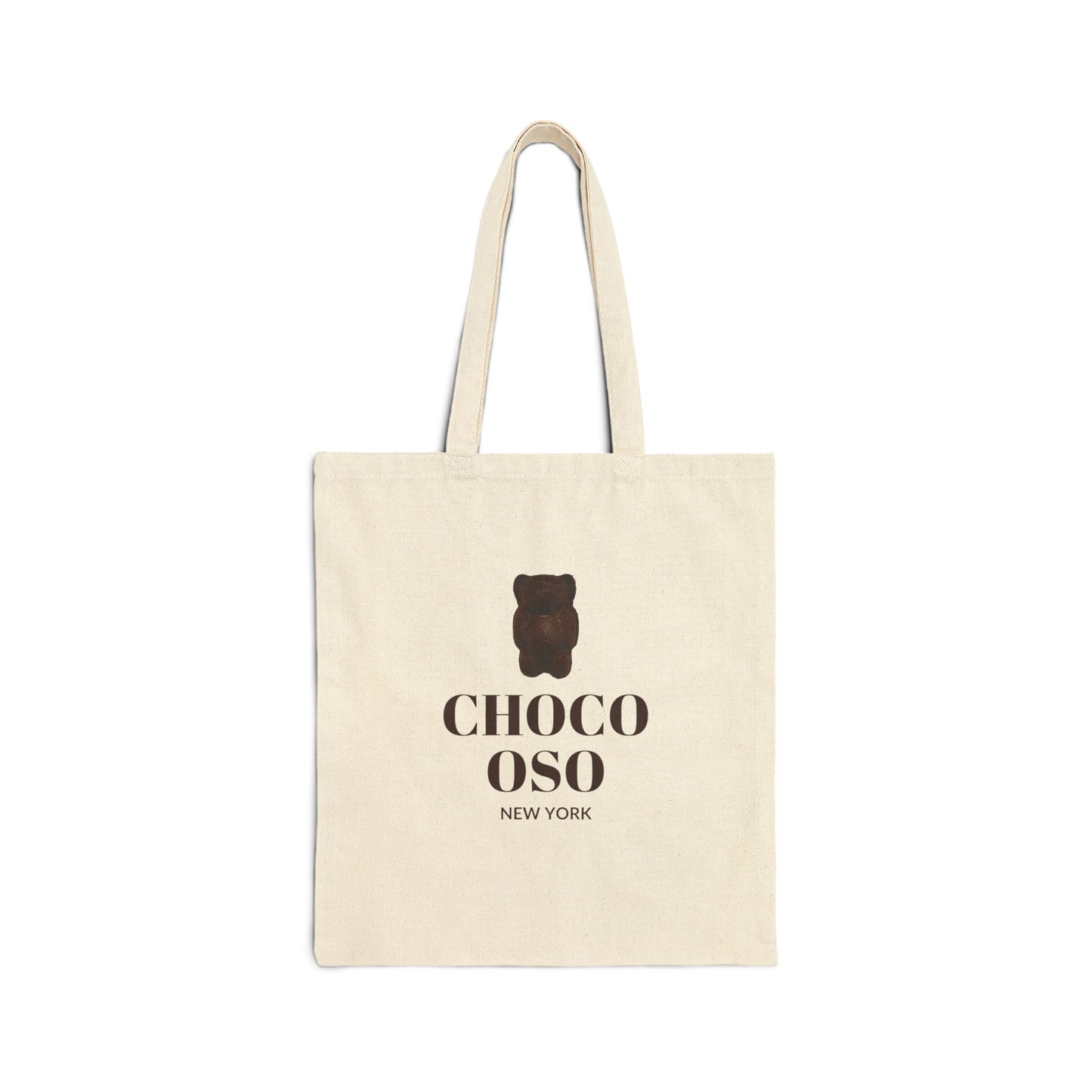 CHOCO OSO Cotton Canvas Tote Bag