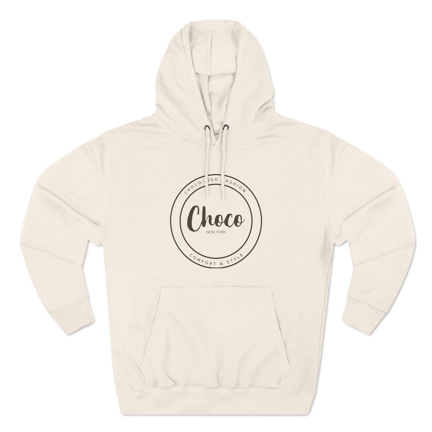 CHOCO-OSO FASHION Three-Panel Fleece Hoodie