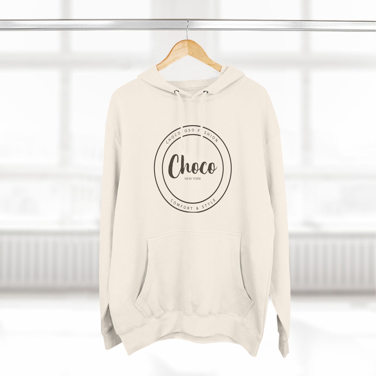 CHOCO-OSO FASHION Three-Panel Fleece Hoodie