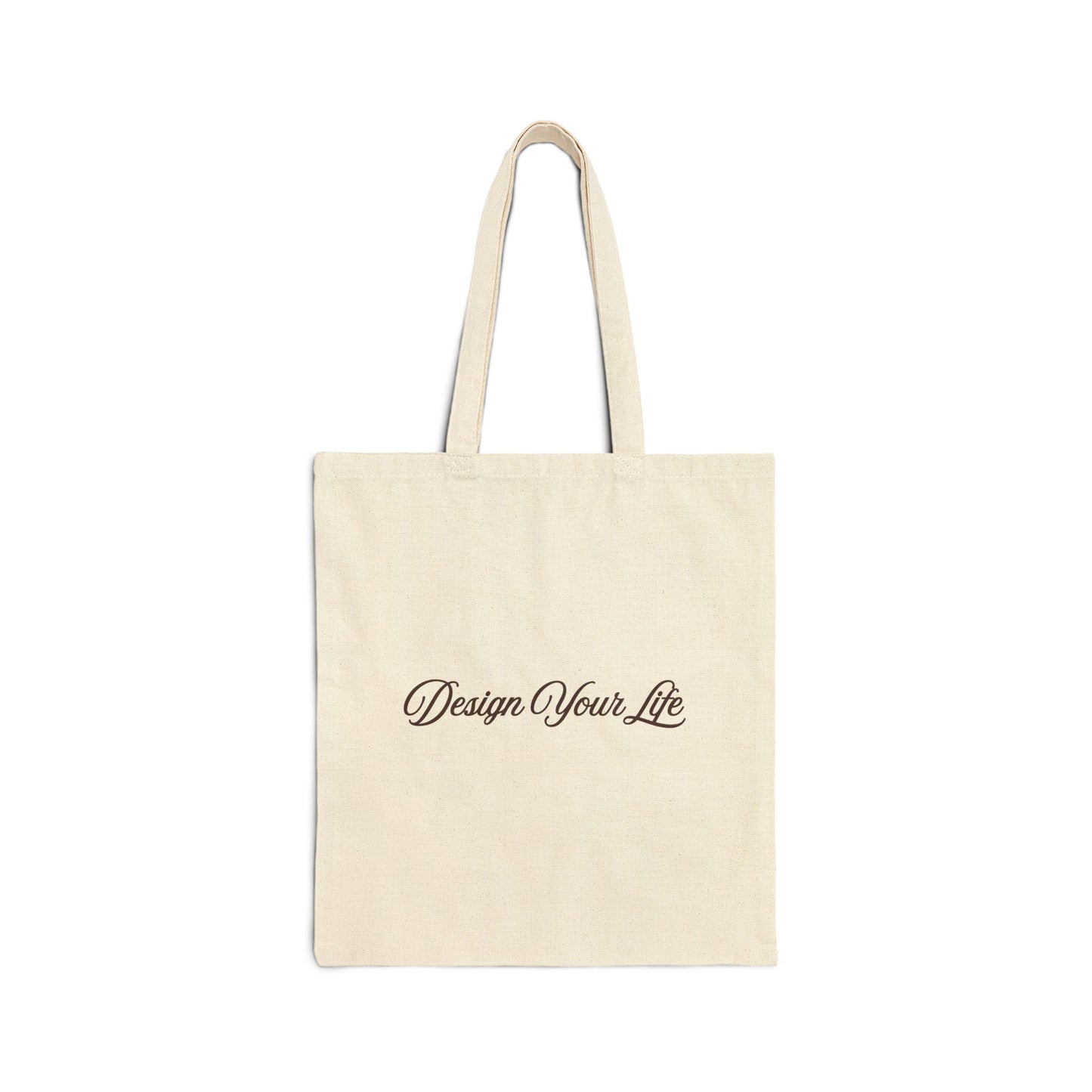 CHOCO-OSO Design Your Life Cotton Canvas Tote Bag