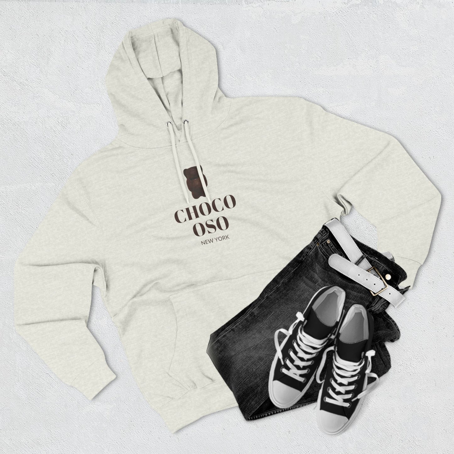 CHOCO-OSO "143" Three-Panel Fleece Hoodie